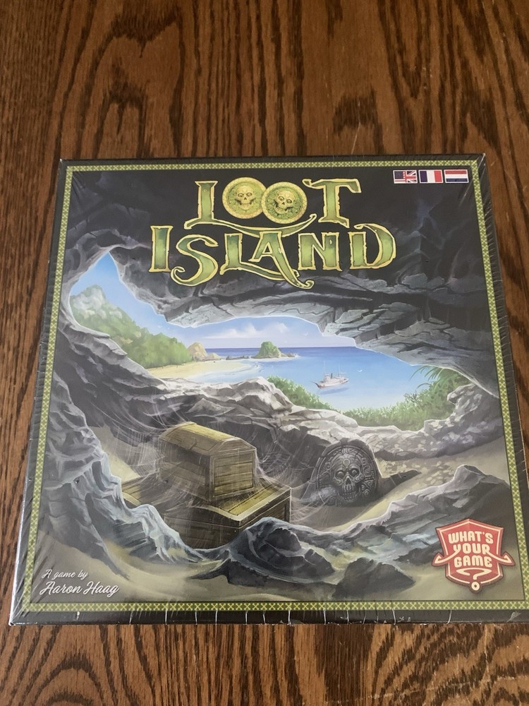 Loot Island Board Game Aaron Haag What's Your Game? New Sealed Pirate Treasure