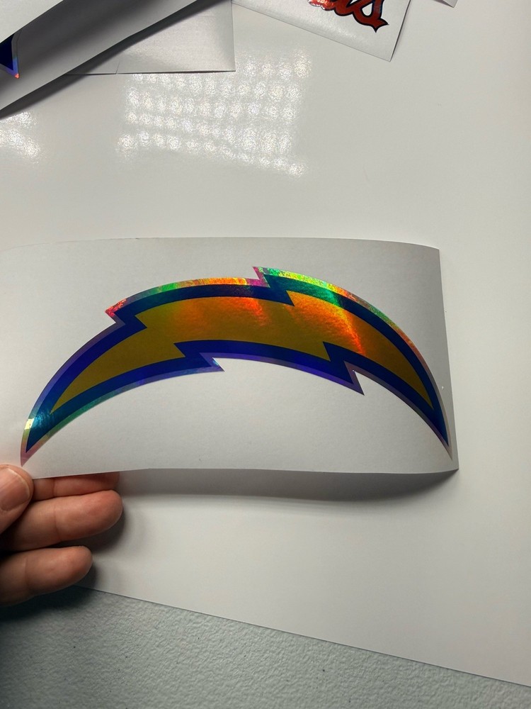 San Diego Chargers Holographic Vinyl Decal