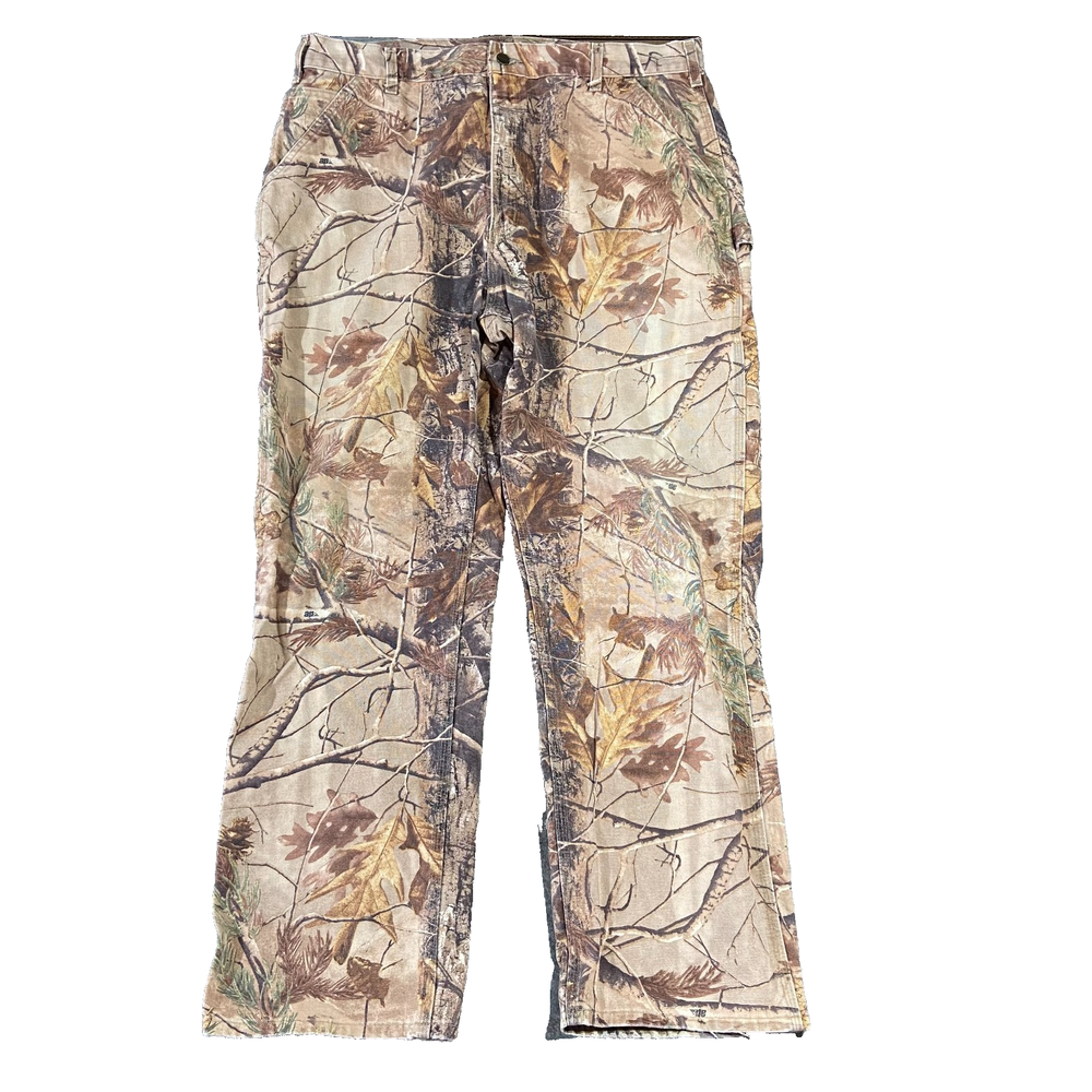Carhartt Realtree Vintage Camo Dungaree Fit Carpenter  Pants Mens 40x34 B235 Y2K