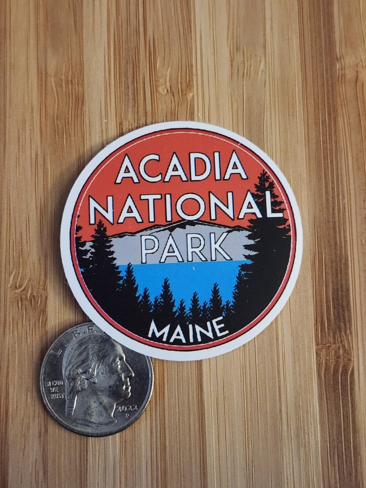 ACADIA NATIONAL PARK Sticker MAINE Acadia Park Decal Acadia Sticker Camping-image