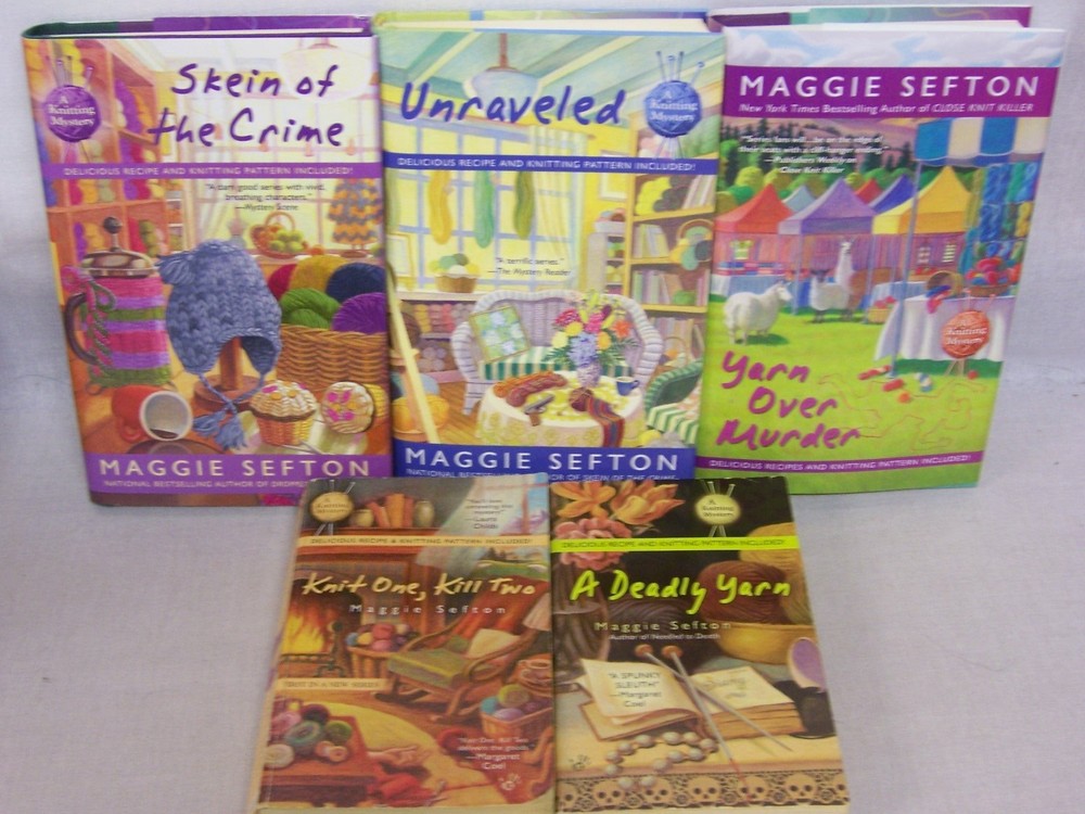 Maggie Sefton Books 11 A Knitting Mystery Murder Series,Deadly Yarn,Killer Stitc