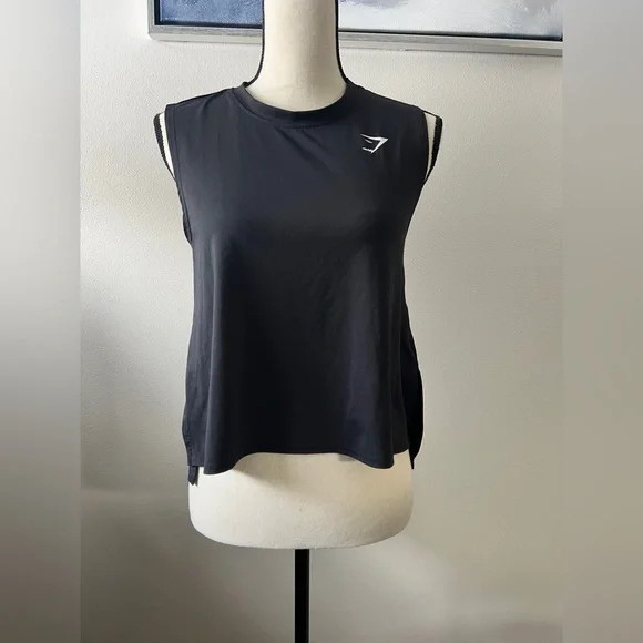 Gymshark Workout Tank Top black  Women’s Size S