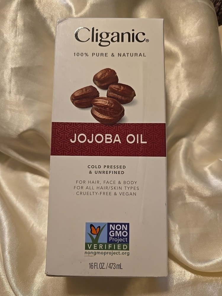 Cliganic Jojoba Oil Non-GMO 16oz 100% Pure Cold Pressed Unrefined