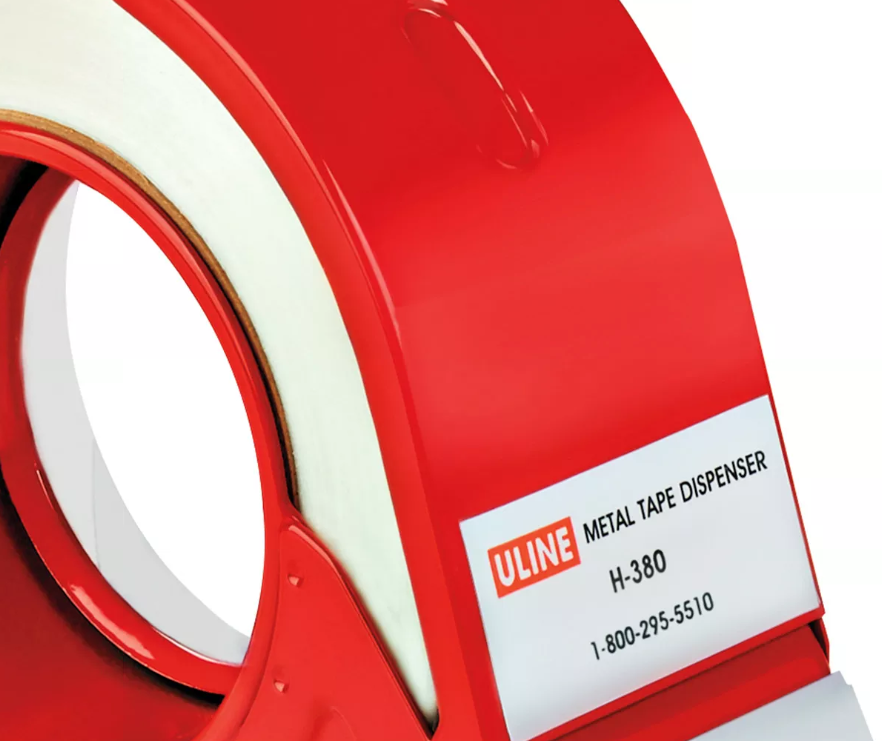 U-Line Metal Tape Dispenser H-380, 2-Inch Capacity, Red - Unused, New, Free Ship