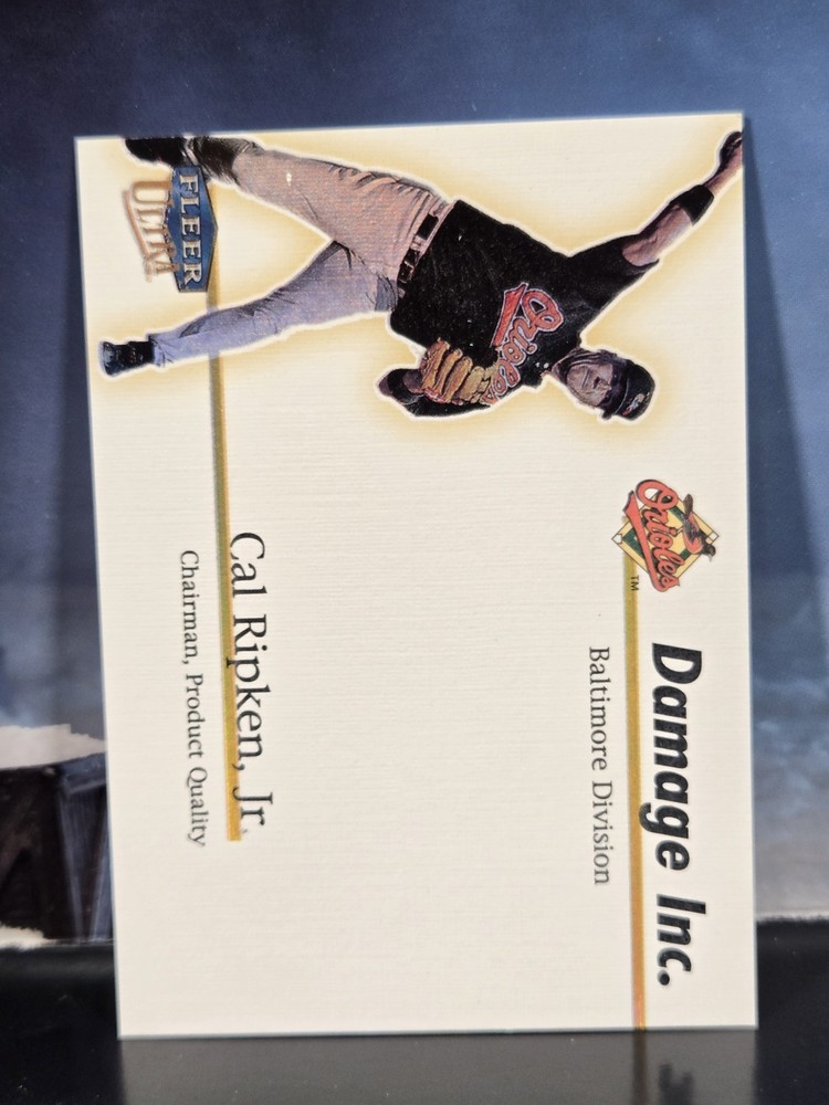 1999 Fleer Ultra Damage Inc Cal Ripken Jr #3DI