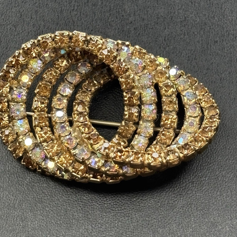 Kramer Vintage Rhinestone Brooch Pin