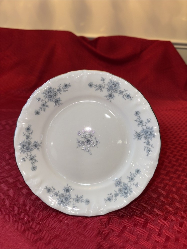 Winterling Bavaria Germany Bread Plate White with Blue Flowers