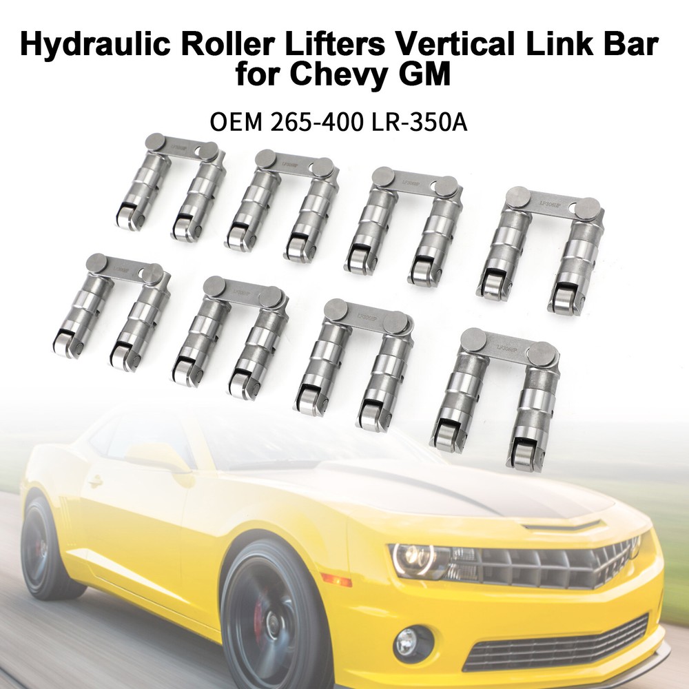 Hydraulic Roller Lifters +Link Bar Small Block for Chevy SBC 350 265-400 V8