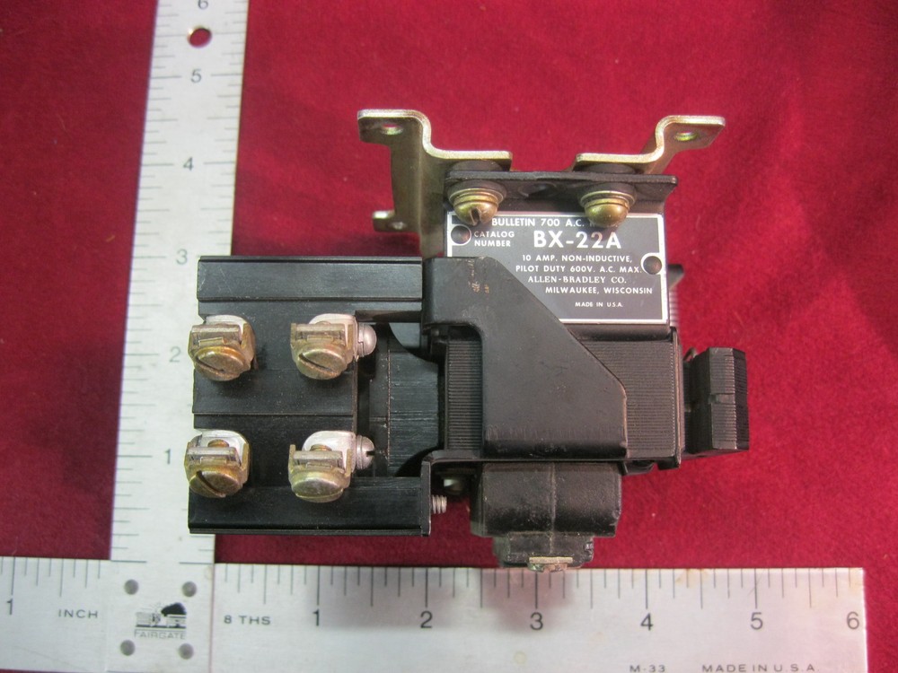 Allen-Bradley Bulletin 700 A,C. Relay BX-22A 10 Amp Non-Inductive-image