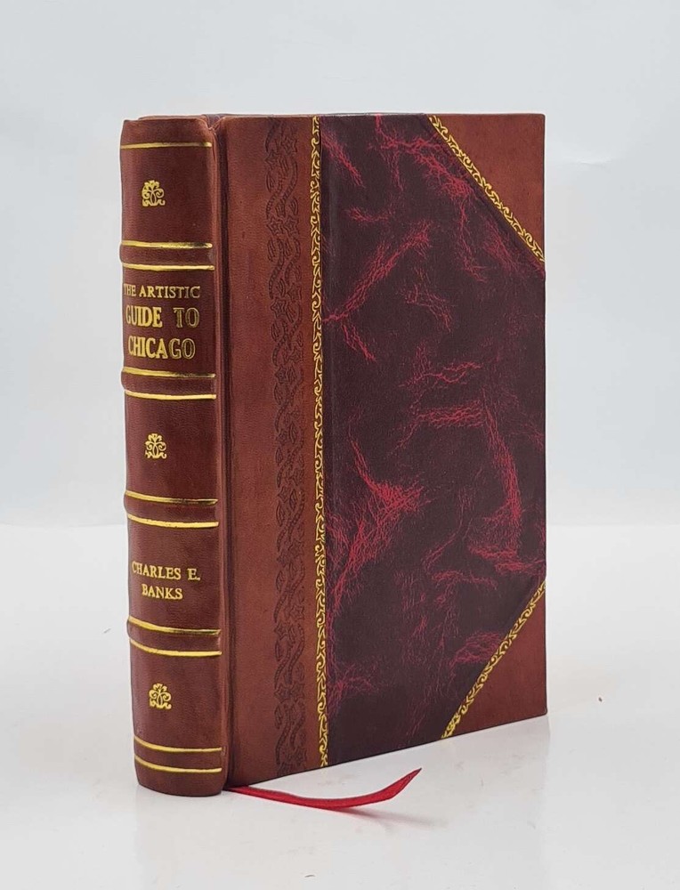 Vintage Leather-Bound Artistic Guide to Chicago's Columbian Exposition  