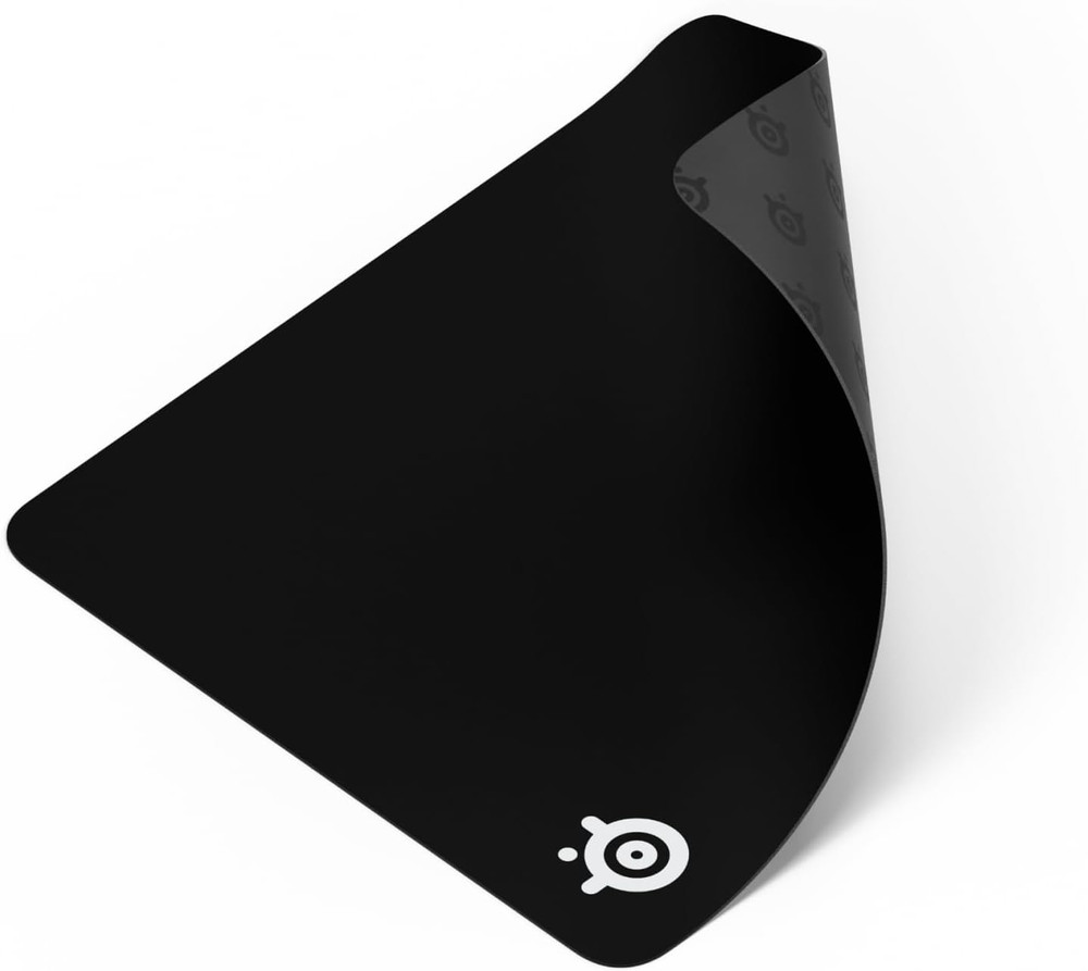Steelseries Qck Large Gaming Mousepad — Black — Non-Slip Silicone Rubber Base —