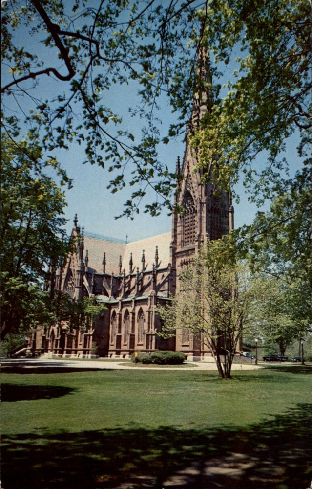 Cathedral of the Incarnation Garden City Long Island vintage postcard x525