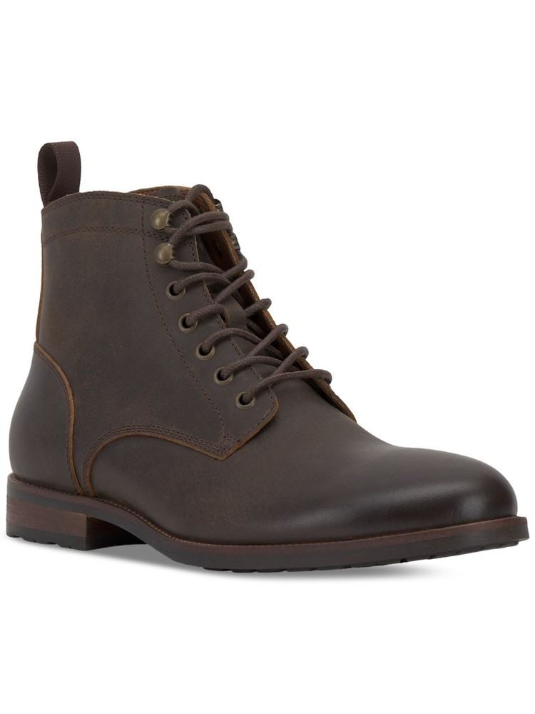 Vince Camuto Lannie Brown Leather Block Heel Boots for Men Size 10 M
