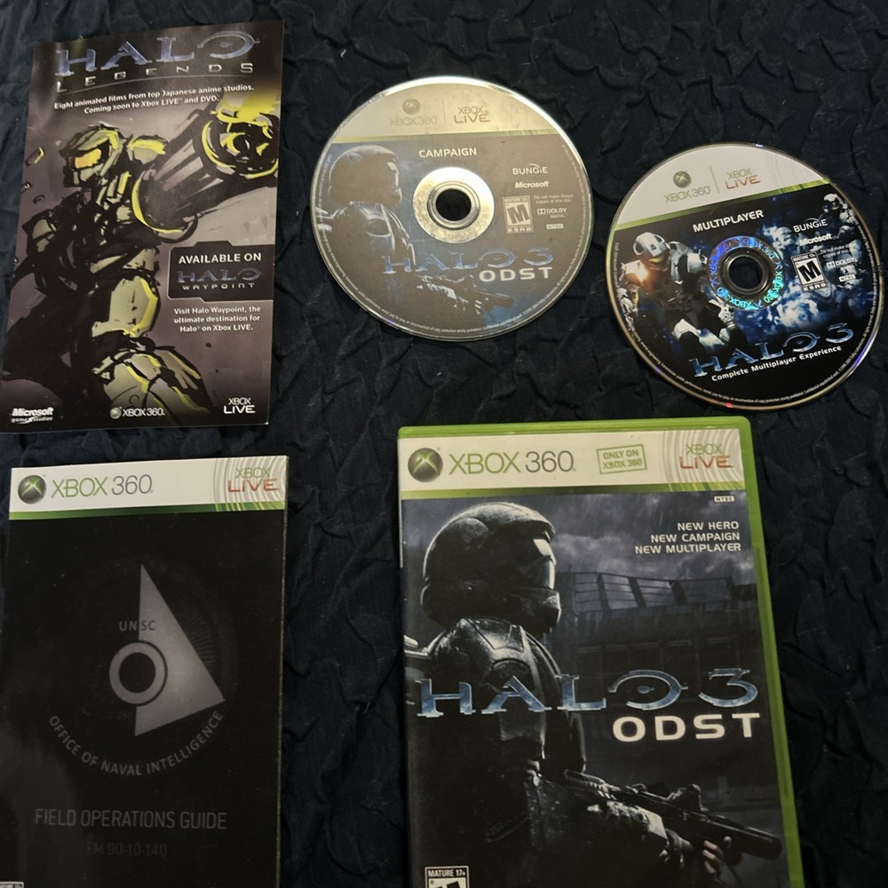 Halo 3: ODST (Microsoft Xbox 360, 2009) CIB Complete Video Game NM🔥