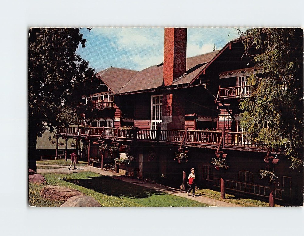 Postcard Lake McDonald Lodge Glacier National Park West Glacier Montana USA