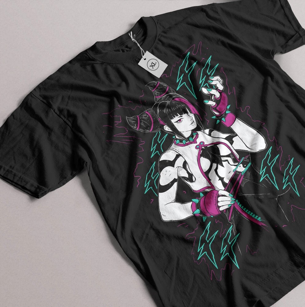 Juri Essential  T-shirt Street Fighter Funny Black Unisex