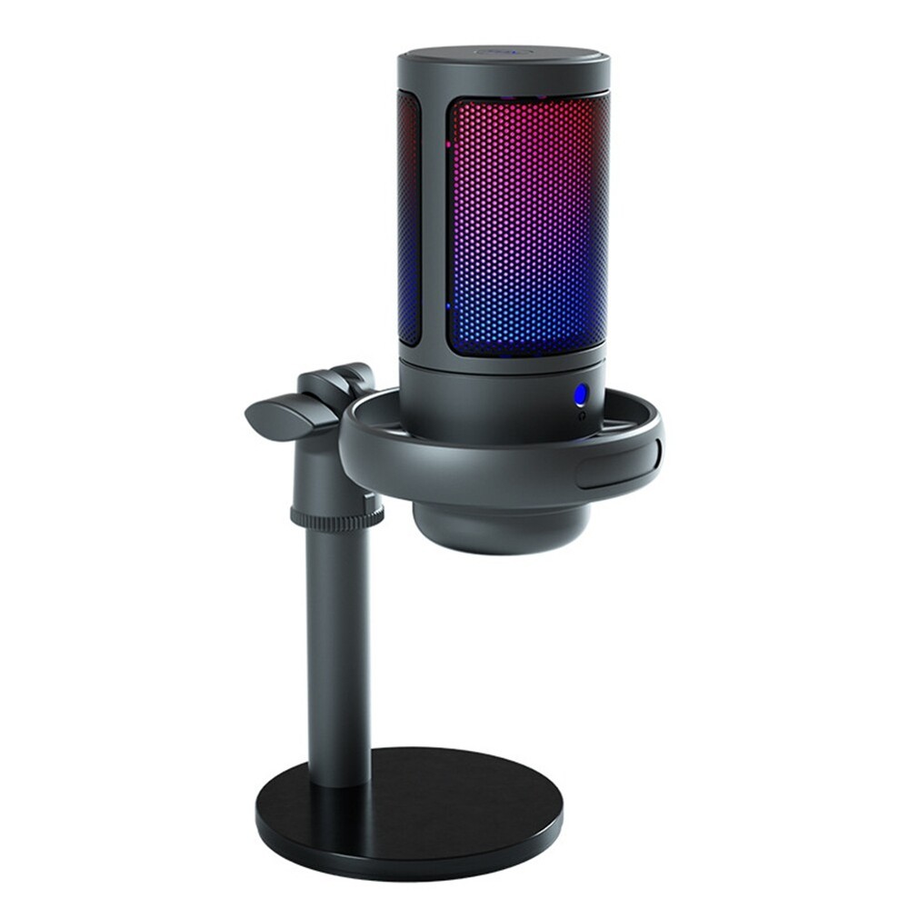 USB Condenser Metal Microphone Professional Recording Streaming with RGB1860