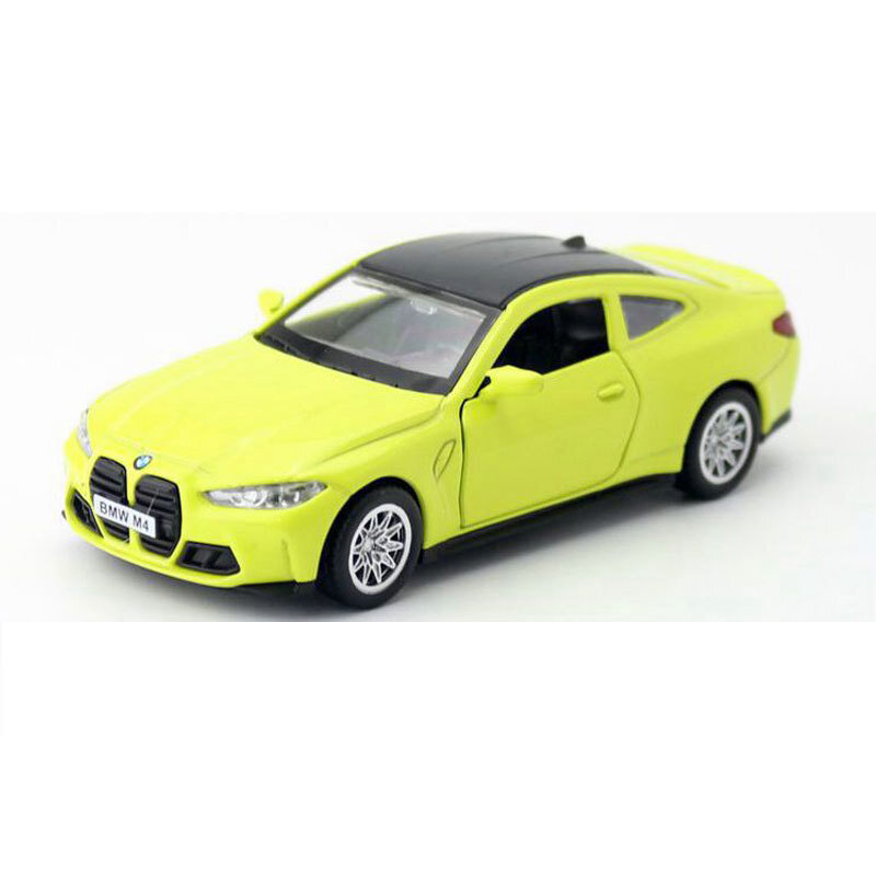 1:42 BMW M4 Model Car Diecast Toy Cars Toys for Boys Girls Kids Gifts Yellow