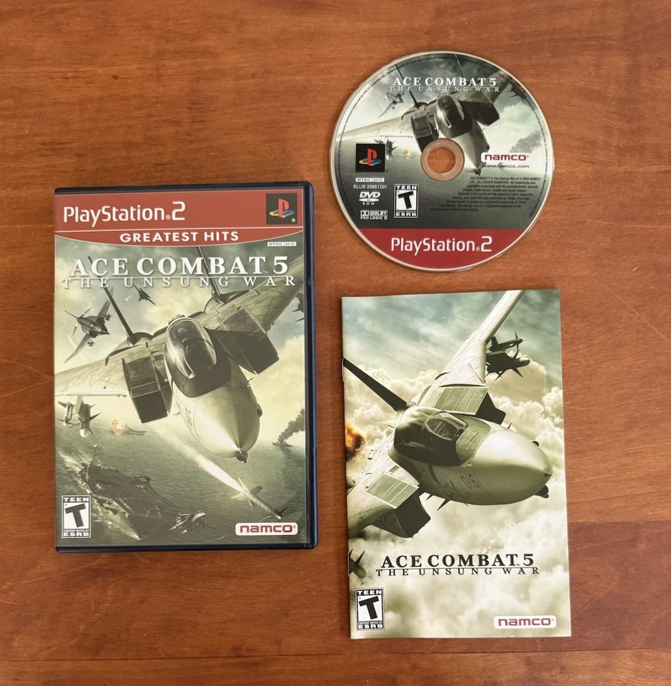 Ace Combat 5: The Unsung War (PlayStation 2 Ps2) MINT CIB Complete & Tested-image