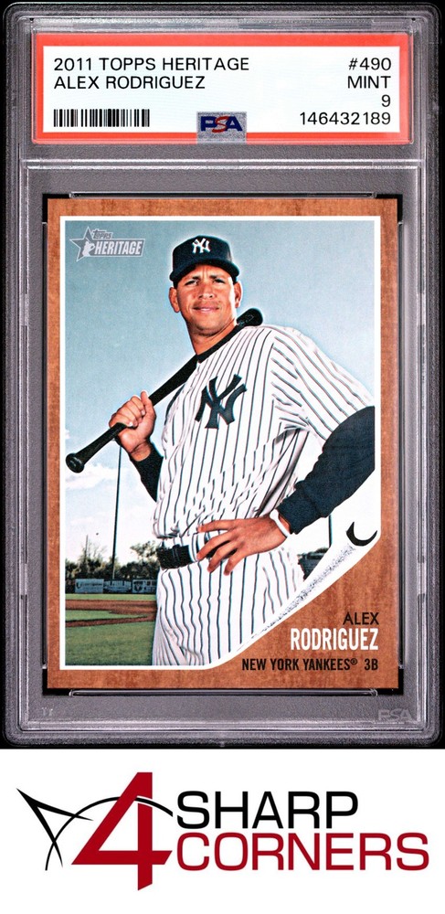 2011 Topps Heritage #490 Alex Rodriguez Yankees Pop 3 Psa 94SC breaks auction records weekly! Consign today!