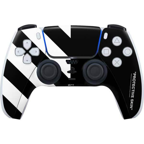 Streetwear PS5 Controller Skin - Black and White Stripes