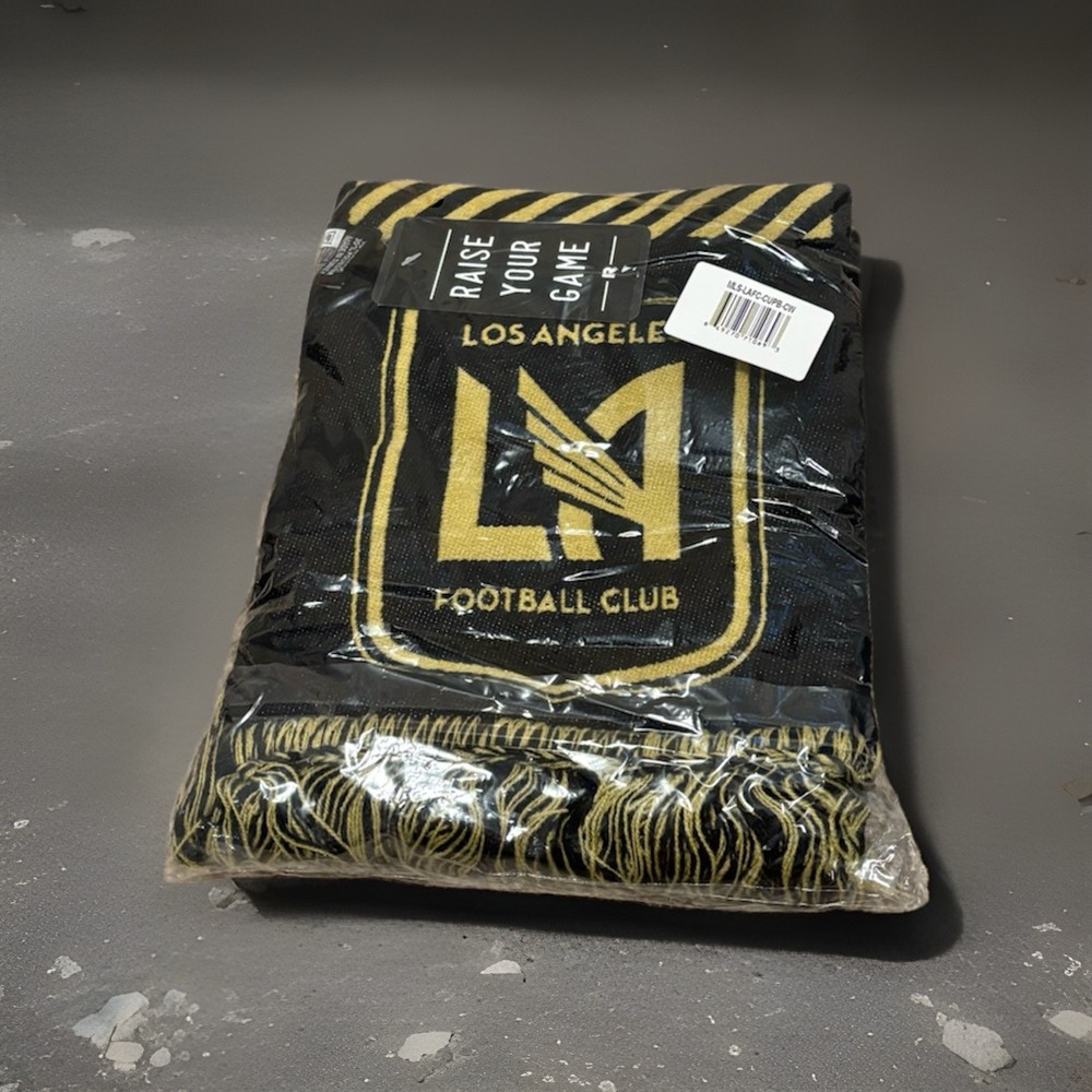 MLS Licensed LAFC Scarf - Black  - Los Angeles Football Club Soccer Scarf