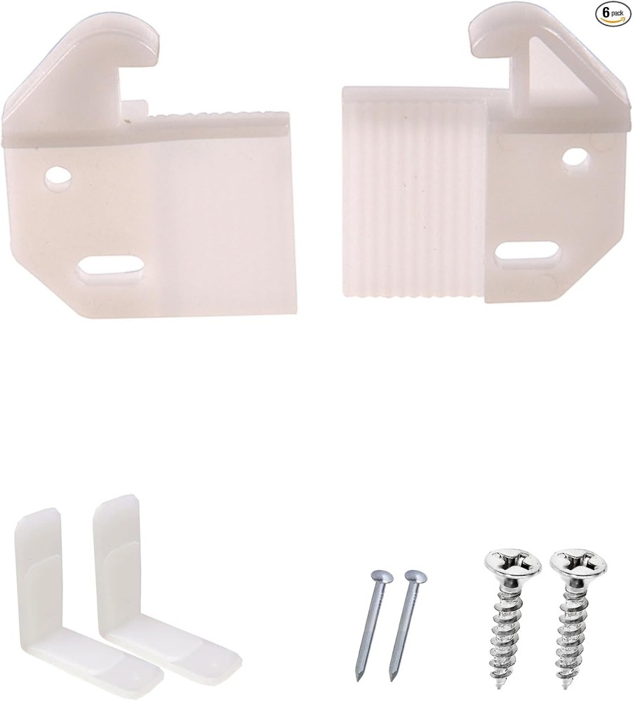 Adjustable L-Angle Drawer Guides with Screws 6 Pairs for Smooth Sliding