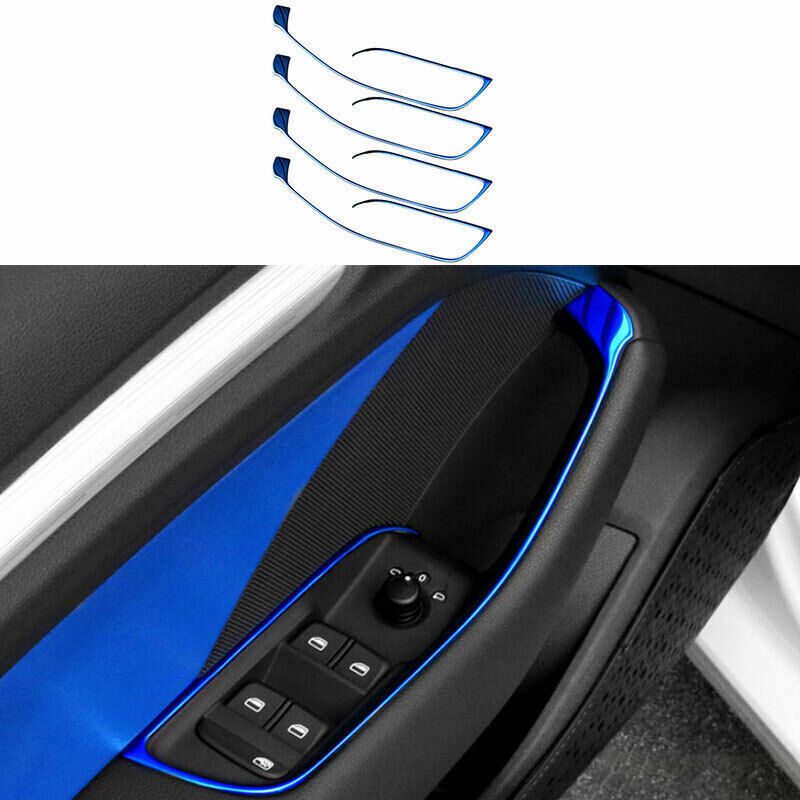 Audi A3 S3 2014-2020 Blue Titanium Window Lift Panel Trim