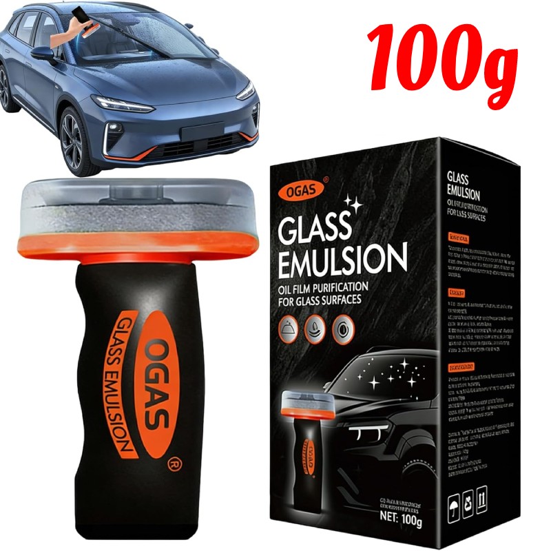 Ogas Glass Emulsion, Glass Guard Windscreen Cleaner, GlassesOil Film Remover