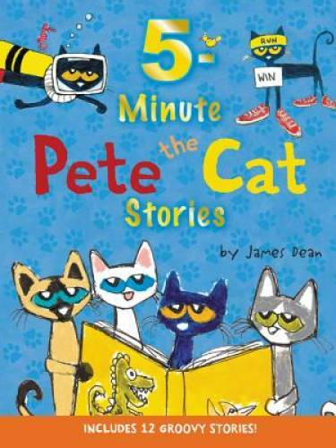 Pete the Cat: 5-Minute Pete the Cat Stories: Includes 12 Groovy Stories! - GOOD