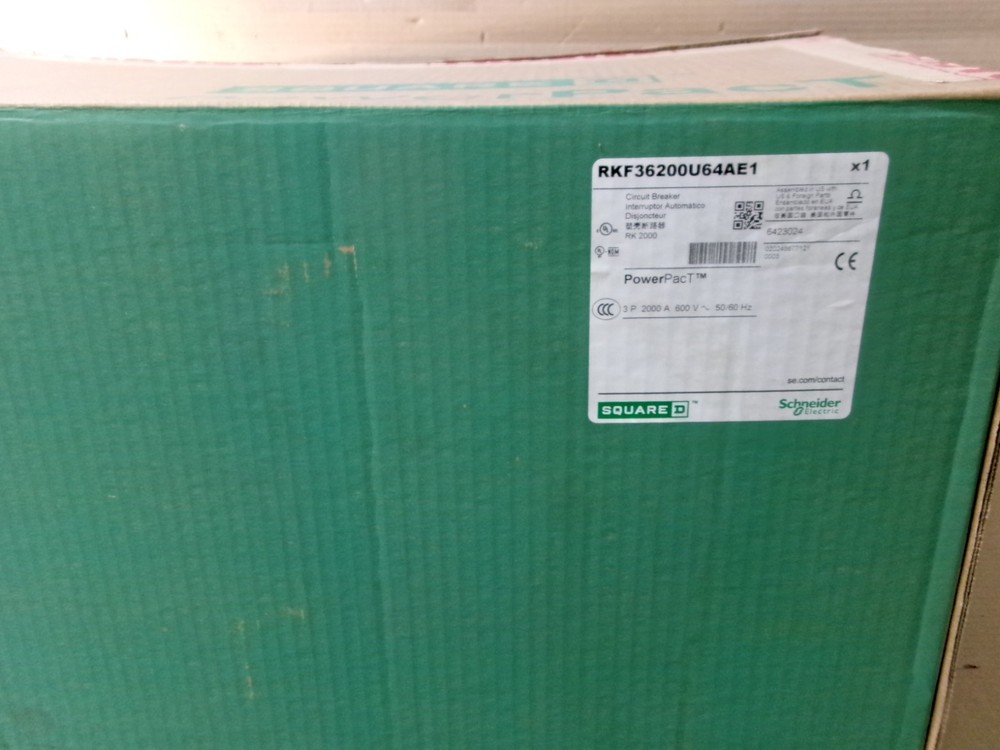 NEW SQUARE D RKF RKF36200U64AE1 3 Pole 2000 Amp 600V Circuit Breaker NOB