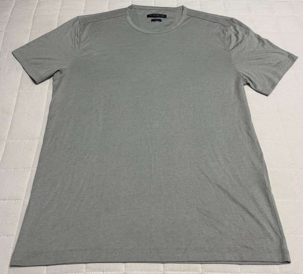 John Varvatos Star Luxe Men's Crewneck Cotton T-Shirt Gray/Green Size L NWOT