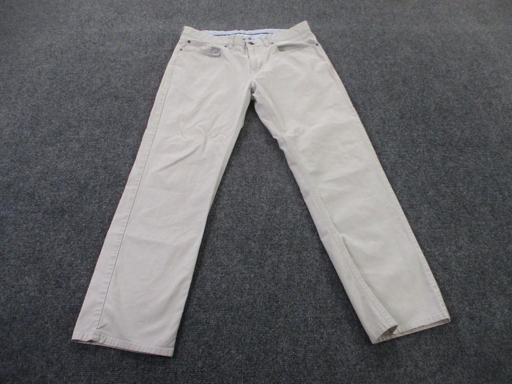 Peter Millar Pants Mens 34 Gray Chino Canvas Outdoors Golf Stretch Classic Adult
