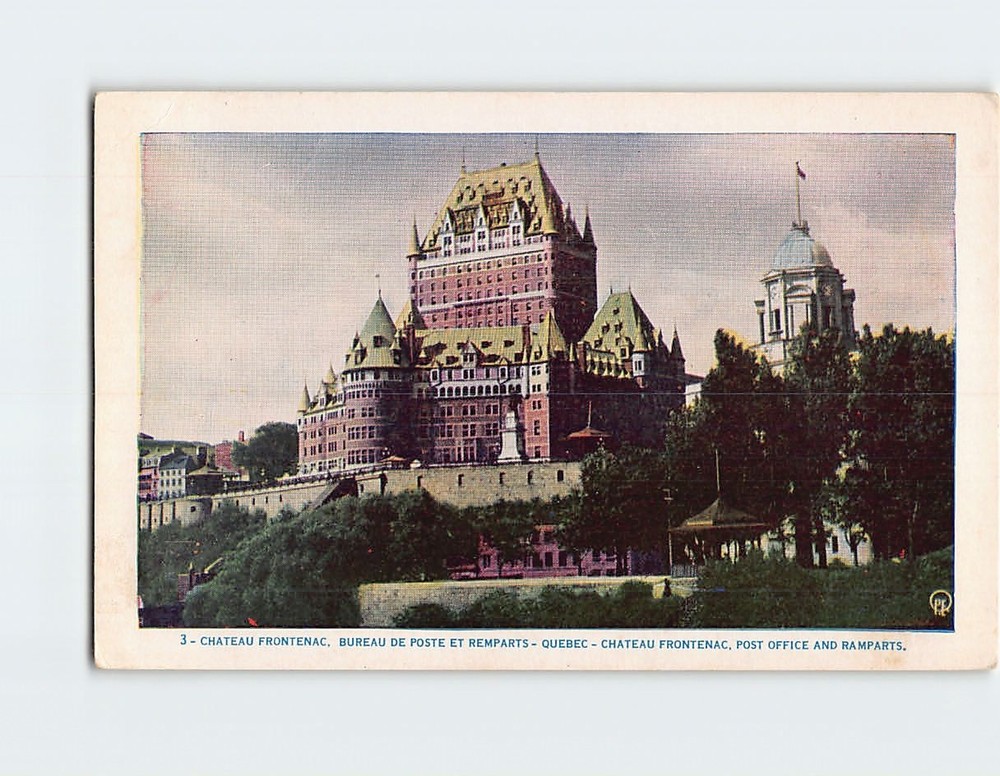 Postcard Chateau Frontenac Quebec Canada