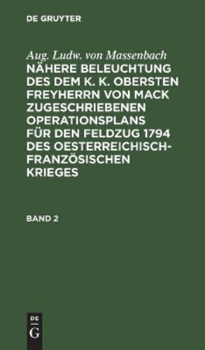 Aug Ludw Von Ma Enthaltend Die Operationen Der Preußischen Hauptarmee (Hardback)Another great item from Rarewaves USA | Free delivery!