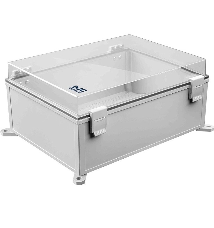 Waterproof Electrical Junction Box IP67 ABS Plastic Enclosure with Hinged Cover-image