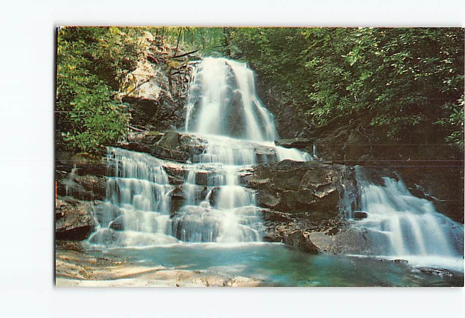 Postcard Laurel Falls Great Smoky Mountains National Park Tennessee USA