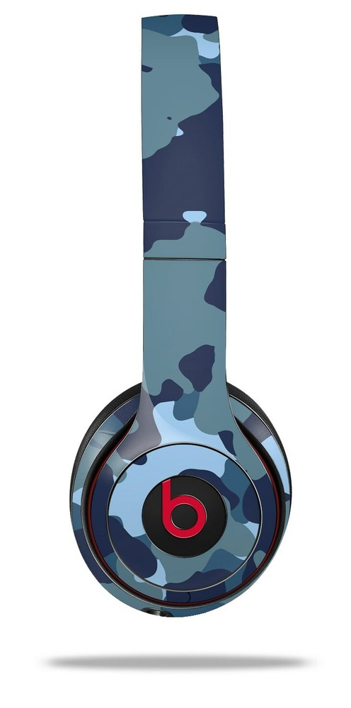 Skin Beats Solo 2 3 Old School Camouflage Camo Navy Headphones NOT INCLUDED