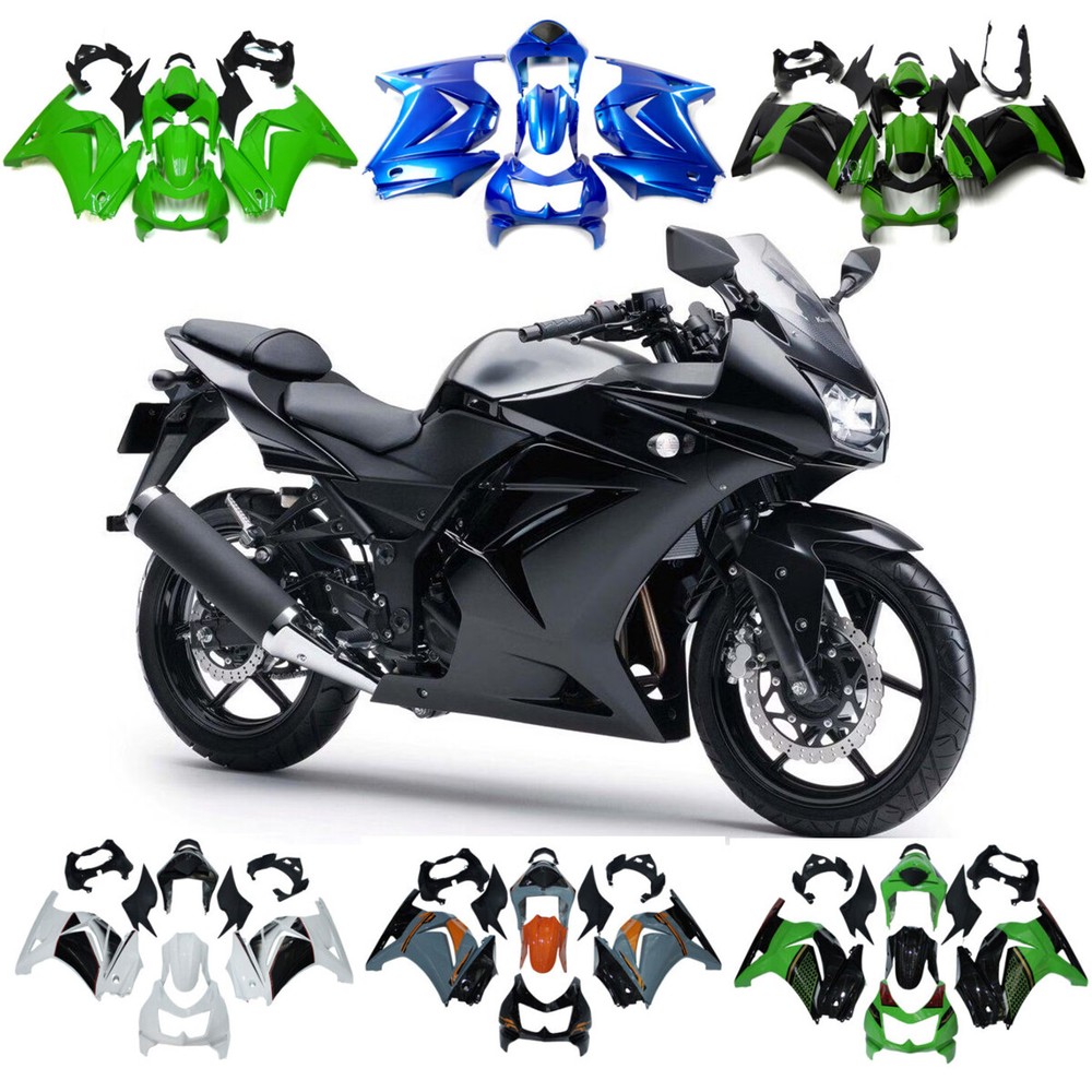 ABS Bodywork For Kawasaki Ninja 250R 2008-2012 EX250 Fairings Plastic Body Kits