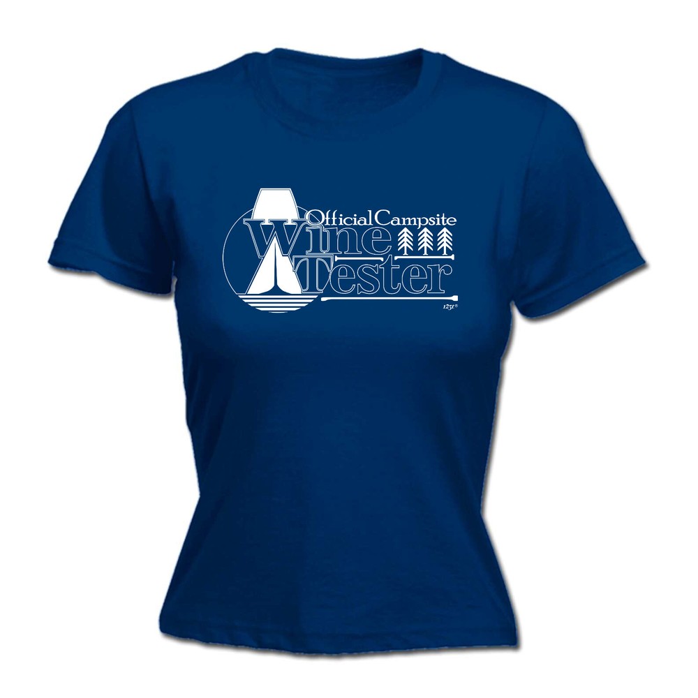 Official Campsite Wine Tester - Womens T Shirt Funny T-Shirt Novelty gift tshirt