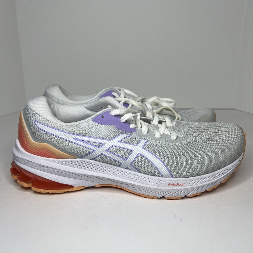 ASICS GT-1000 11 Womens Running Shoe Sz 8 Dusk White