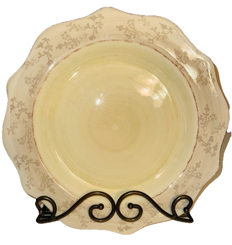 HMQ33 Brown Ceramic Dinner Plate by Home for Stylish Dining