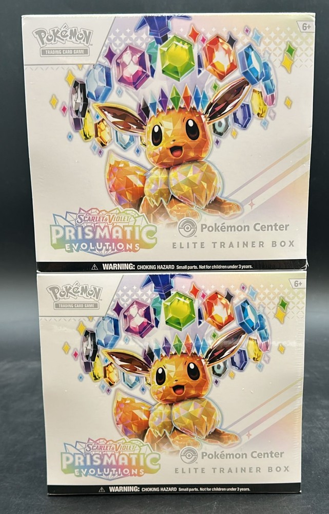 Lot of (2) Pokemon Center Prismatic Evolutions Elite Trainer Boxes PC ETB SEALEDPROBSTEIN123 is actively accepting CONSIGNMENTS !!
