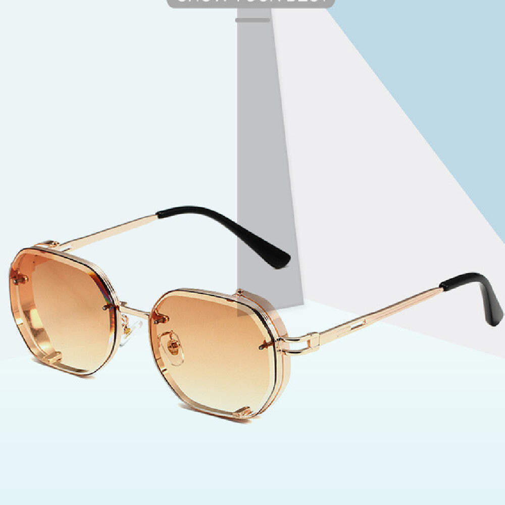 Men\'s Metal Square Frame Sunglasses for Outdoor Sports and Driving | PC Lens |