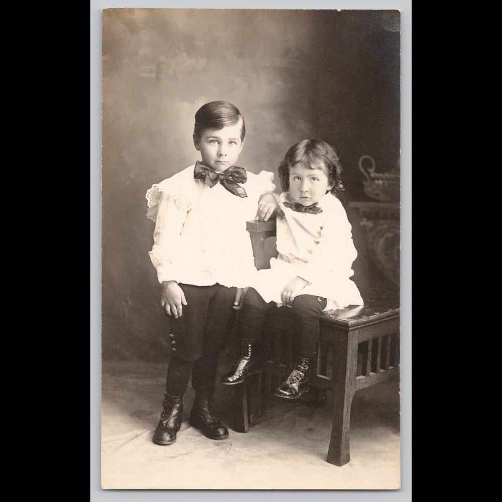 Postcard Real Photo RPPC Children Portrait Vintage