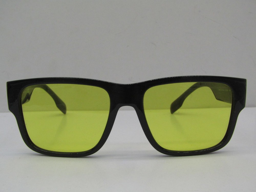 Burberry Mens Knight Large Square Logo Sunglasses Black