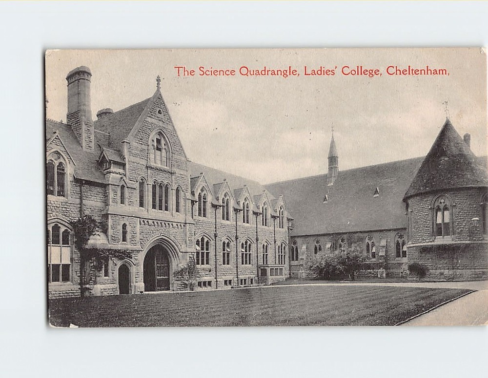 Postcard The Science Quadrangle Ladies College Cheltenham England