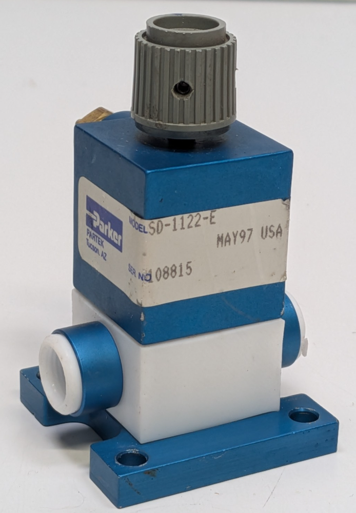 PARKER PARTEK SD-1122-E PTFE Stop Drip Valve Used