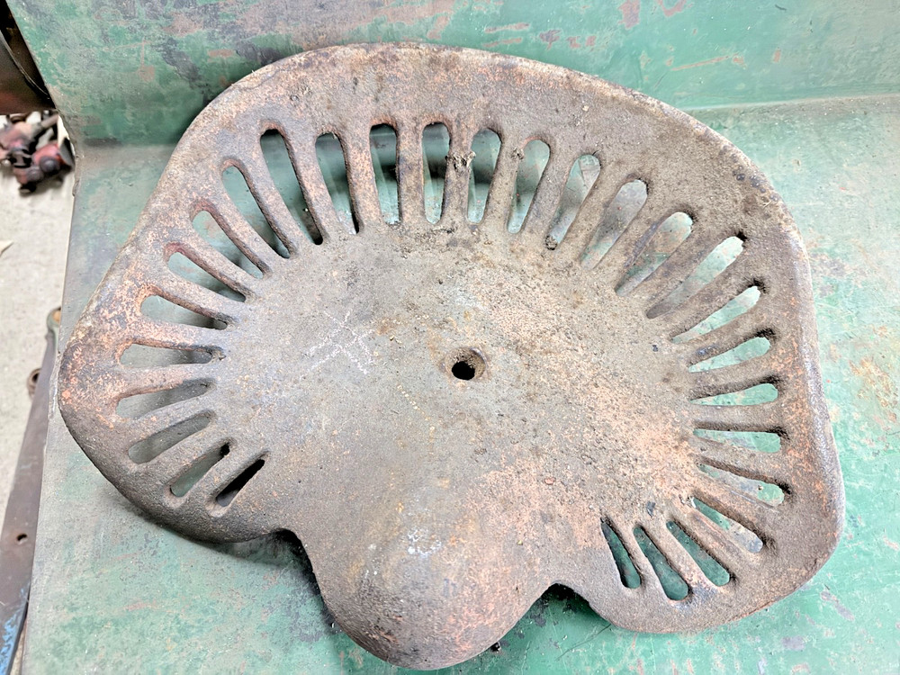 Antique cast iron tractor seat Unbranded