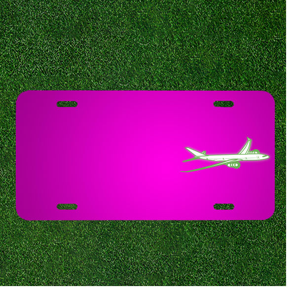 Custom Personalized Car License Plate With Add Names To Airliner Airline